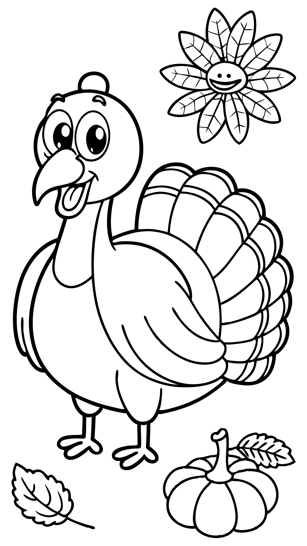 coloring pages of a turkey